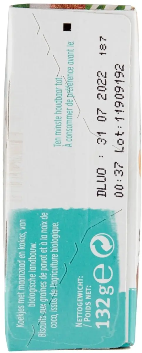 Cereal Healthy BIO Koek Kokos Maanzaad 132g - afbeelding 3 van 6