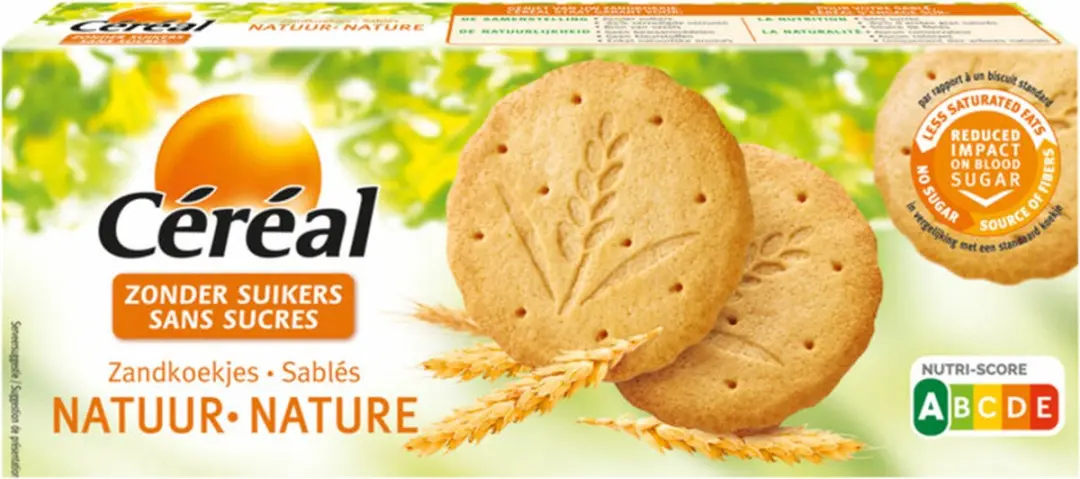 Cereal Zandkoekjes Natuur Suikervrij 132g - 12 Stuks - afbeelding 6 van 6
