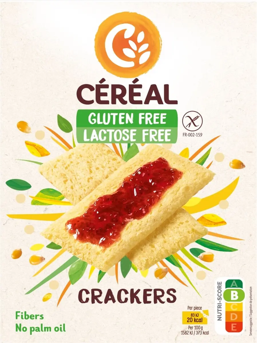 Cereal Crackers Glutenvrij & Lactosevrij 250g