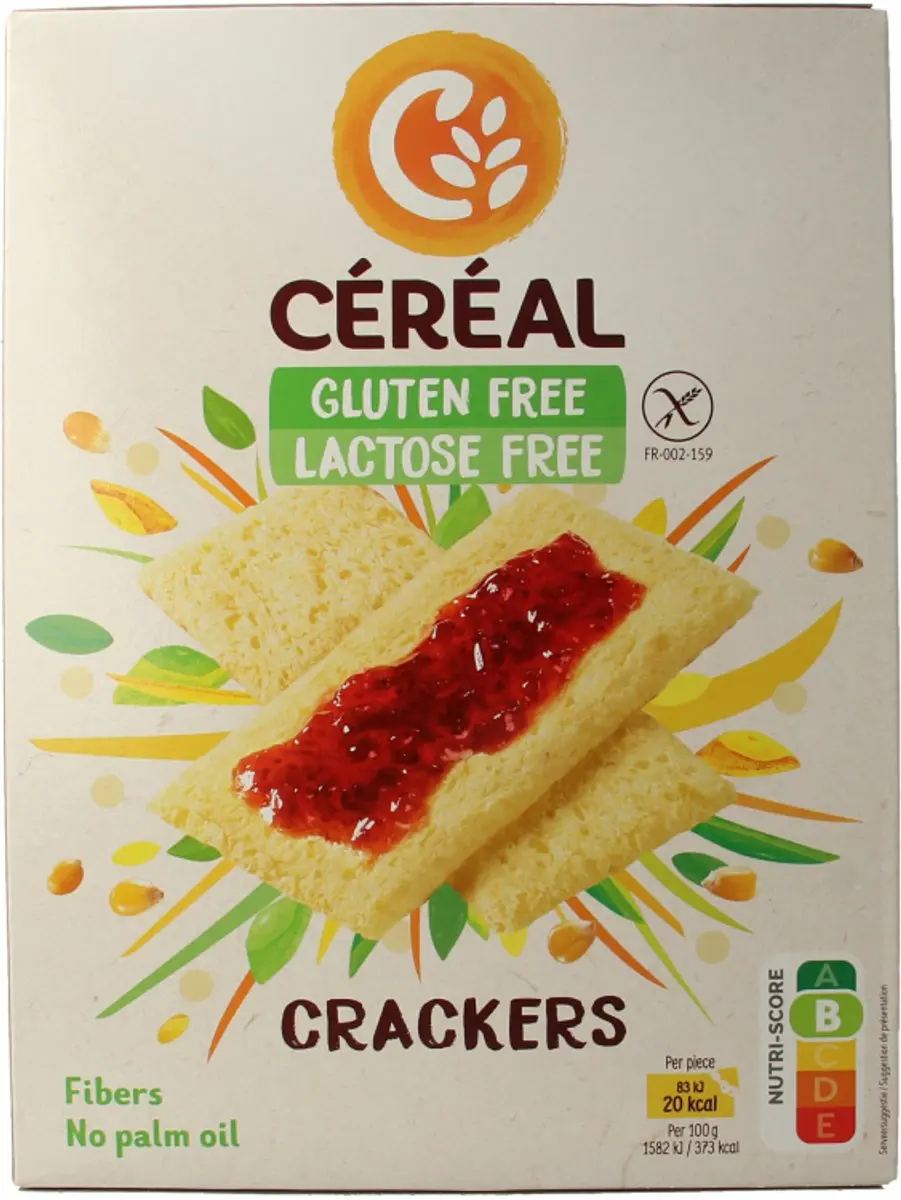 Cereal Crackers Glutenvrij & Lactosevrij 250g - afbeelding 3 van 6