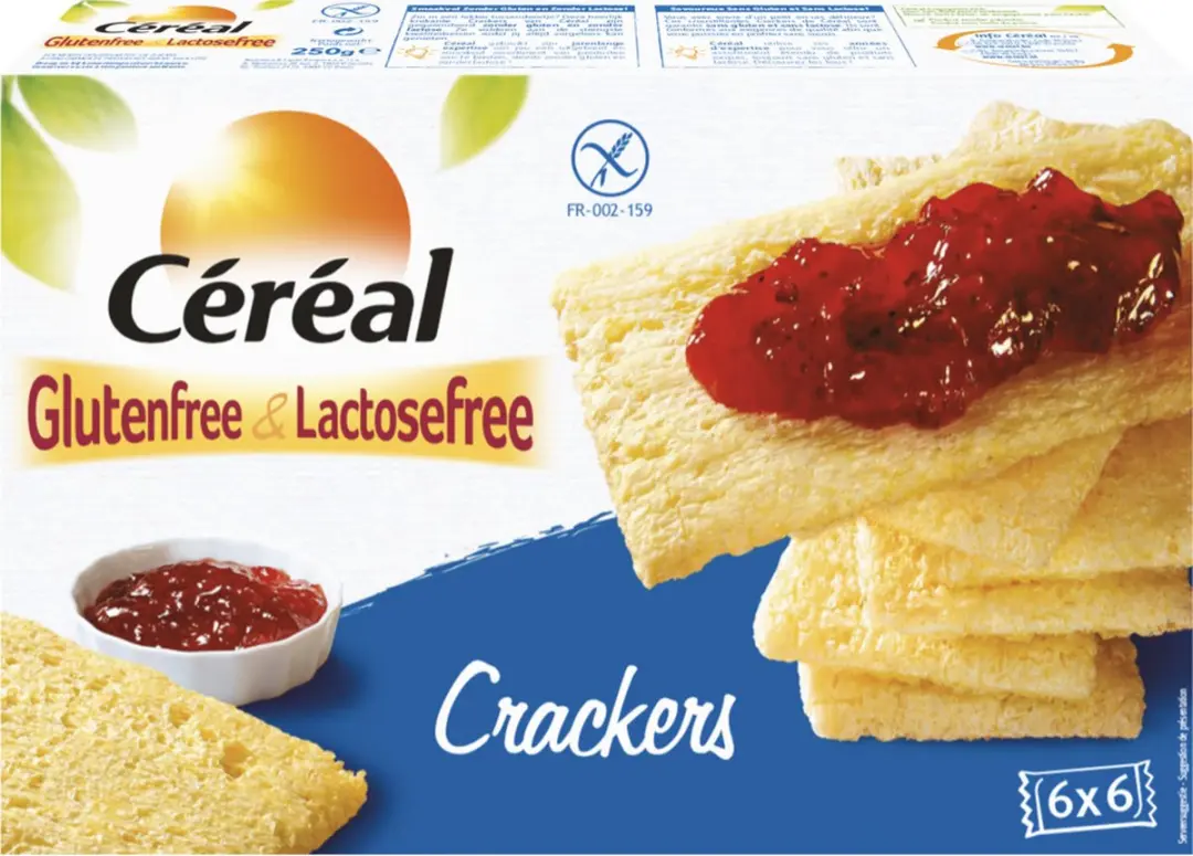 Cereal Crackers Glutenvrij & Lactosevrij 250g - afbeelding 5 van 6