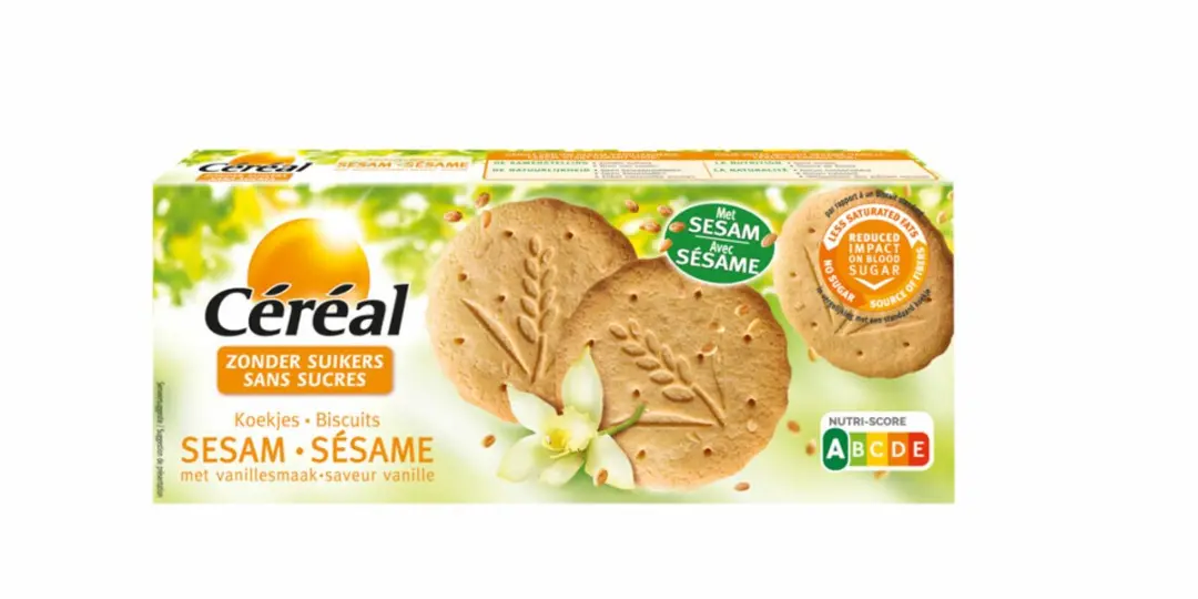 Cereal Sesamkoekjes Vanillesmaak 132g - afbeelding 6 van 6