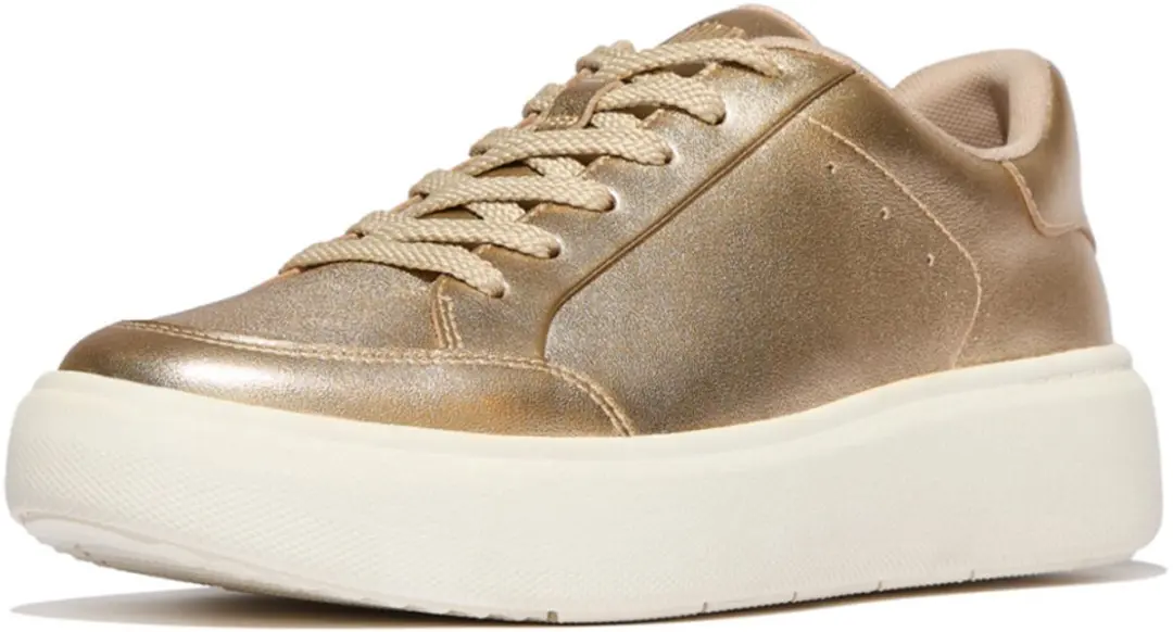 FitFlop Rtg Metallic-Leather Sneakers Dames Sneakers
