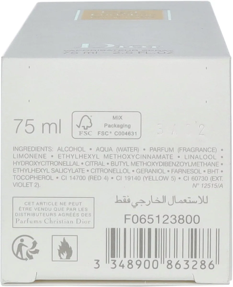 Dior Escale à Portofino Eau de Toilette 75ml