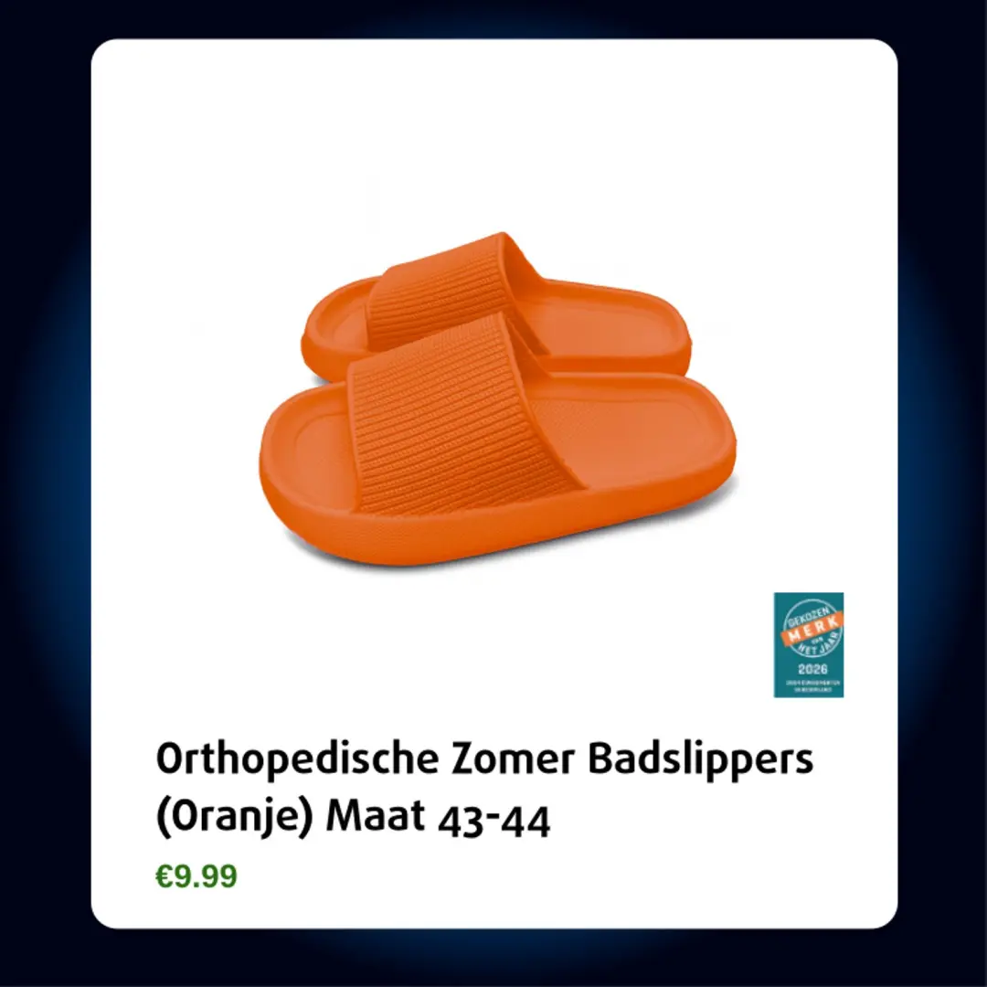 Lucovitaal Badslipper 43-44 - Oranje - afbeelding 3 van 3