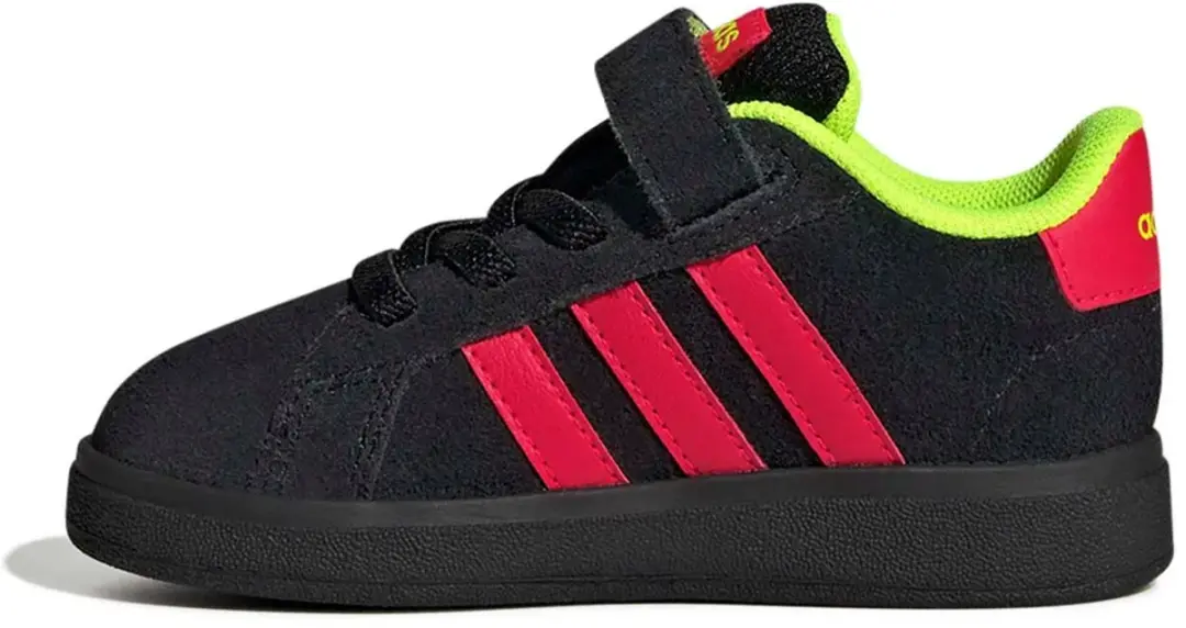 Adidas Grand Court 2.0 Babyschoenen 20 - Zwart/Rood/Groen - afbeelding 3 van 4