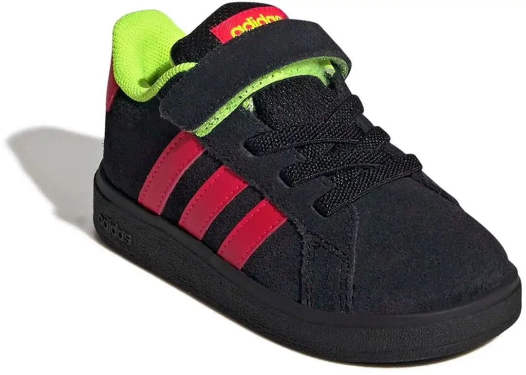 Adidas Grand Court 2.0 Babyschoenen 20 - Zwart/Rood/Groen - afbeelding 2 van 4