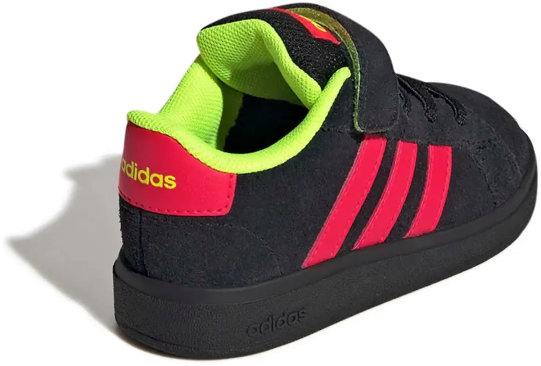 Adidas Grand Court 2.0 Babyschoenen 20 - Zwart/Rood/Groen - afbeelding 4 van 4