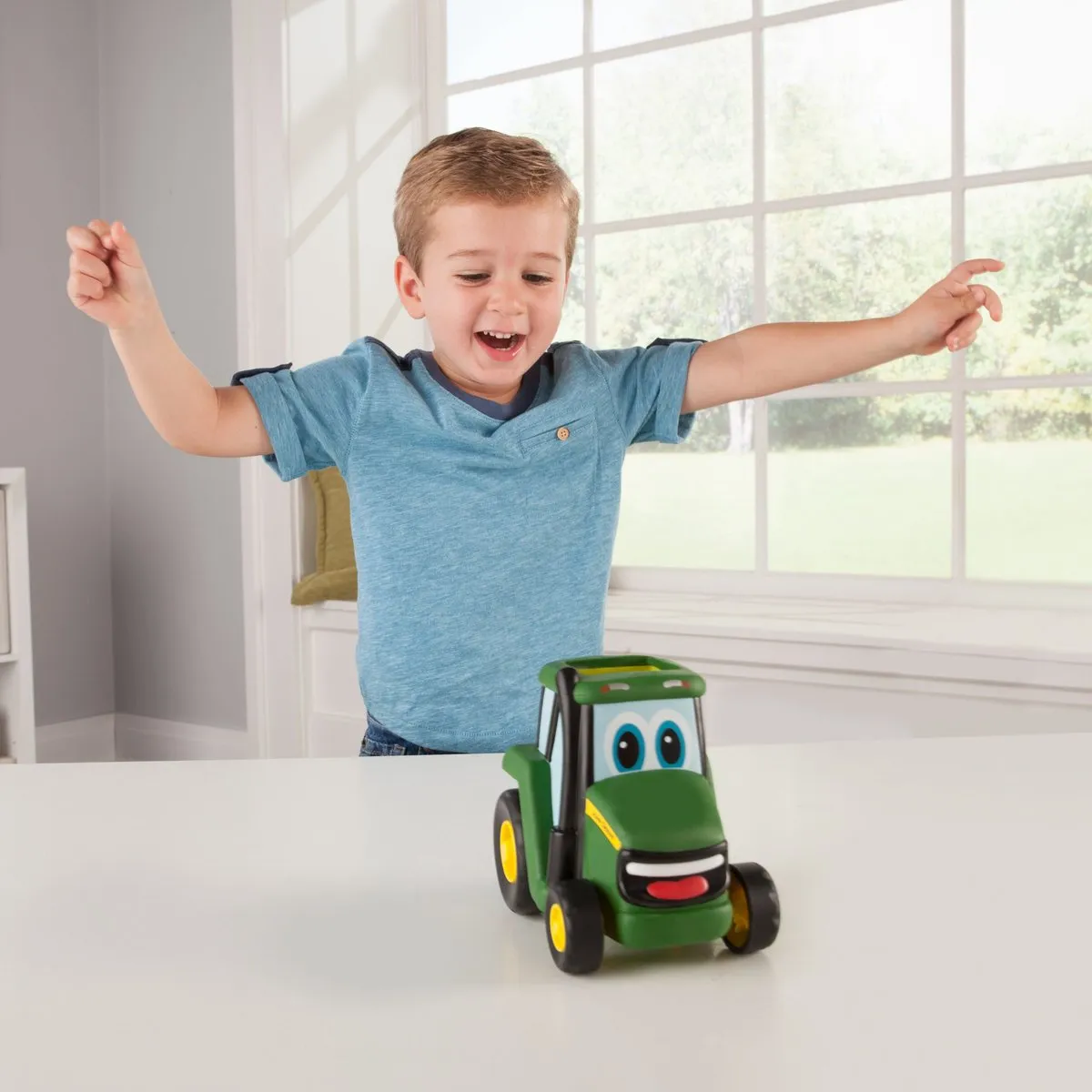 Tomy Johnny Tractor John Deere - Groen