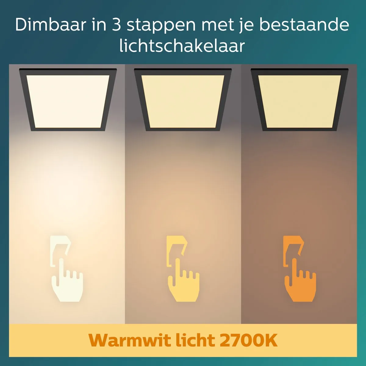 Philips LED Touch Plafondlamp 12W - Warm Wit