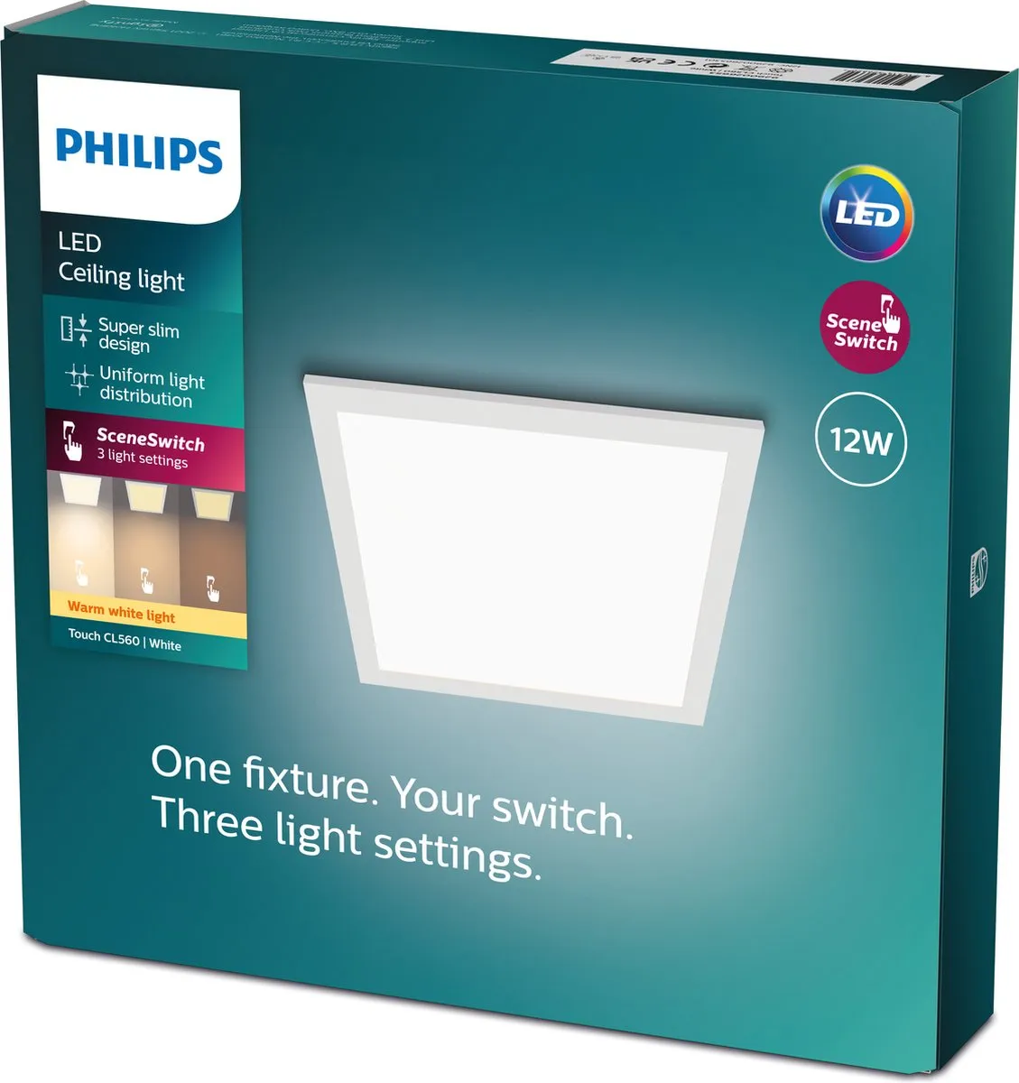 Philips LED Touch Plafondlamp 12W