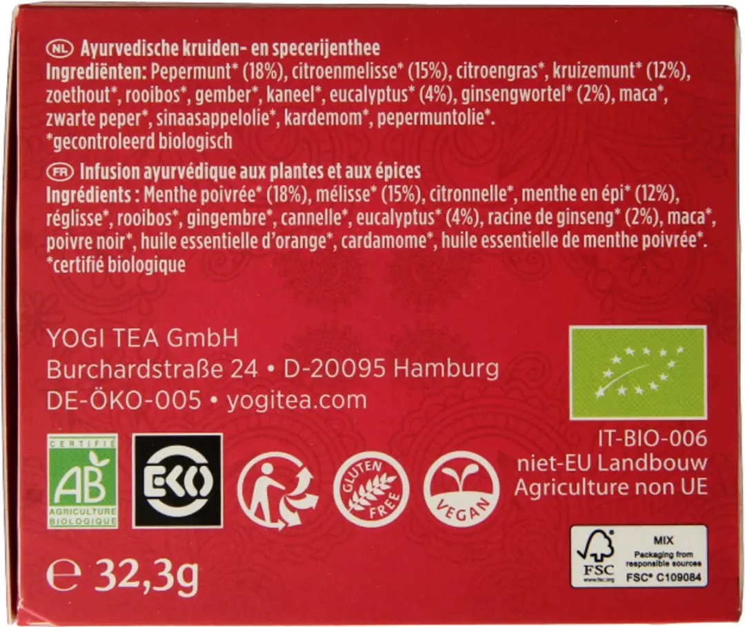 Yogi Tea Mental Clarity Bio - 17 Zakjes 17g