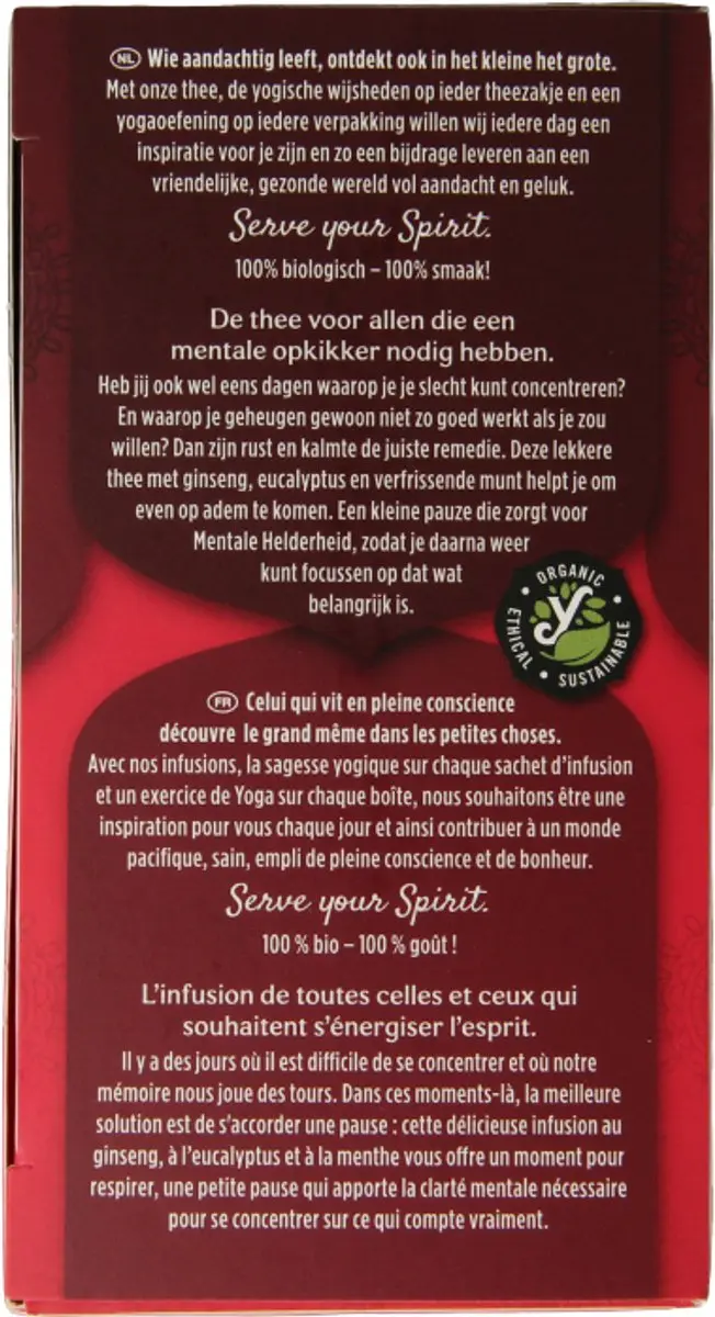 Yogi Tea Mental Clarity Bio - 17 Zakjes 17g