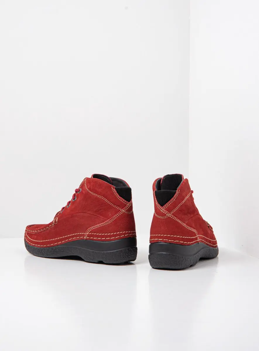 Wolky Roll Shoot Dames Hoge Veterschoenen 42 - Rood - afbeelding 6 van 6