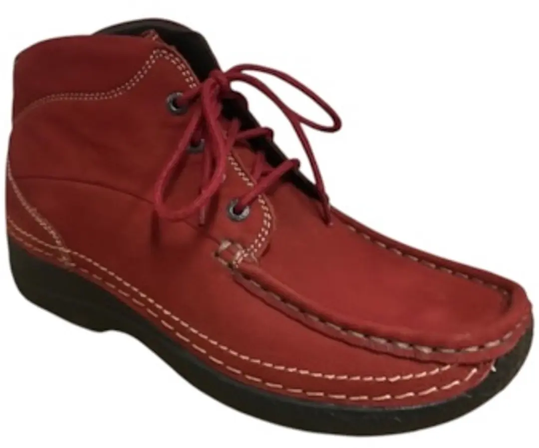 Wolky Roll Shoot Dames Hoge Veterschoenen 42 - Rood - afbeelding 2 van 6