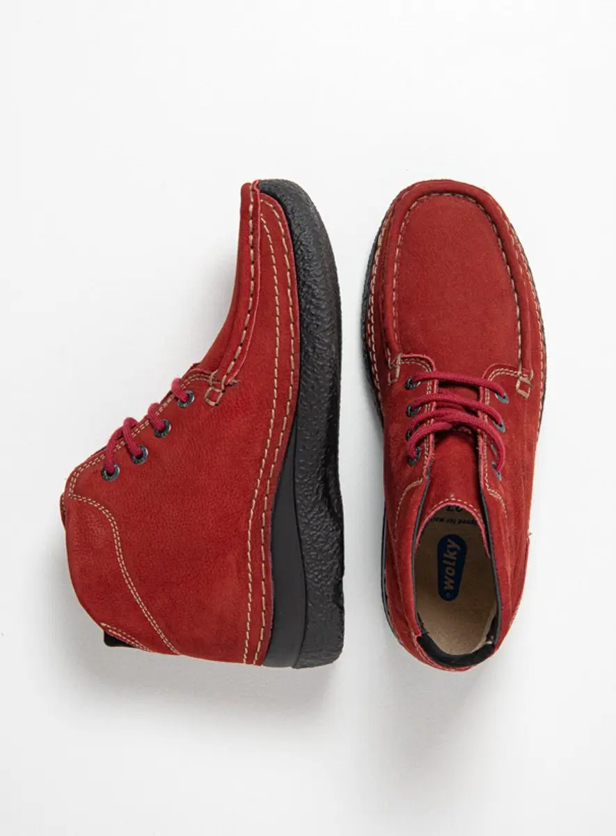 Wolky Roll Shoot Dames Hoge Veterschoenen 42 - Rood - afbeelding 4 van 6