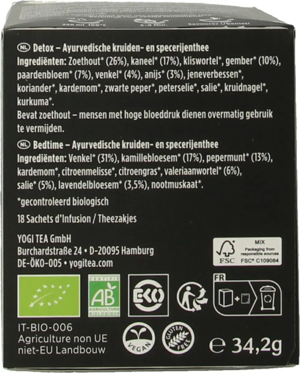 Yogi Tea Finest Selection Bio Kruidenthee - 9x18 Zakjes