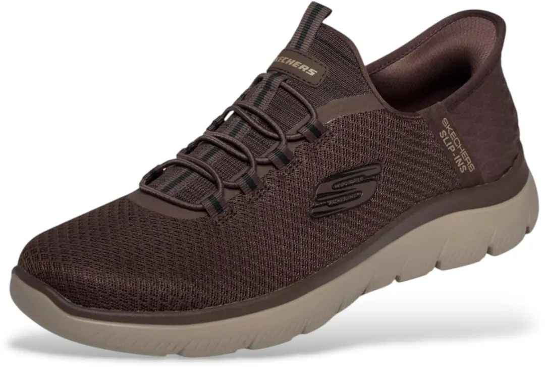 Skechers Slip-ins Summits High Range Slippers - 41 - Bruin - afbeelding 6 van 6