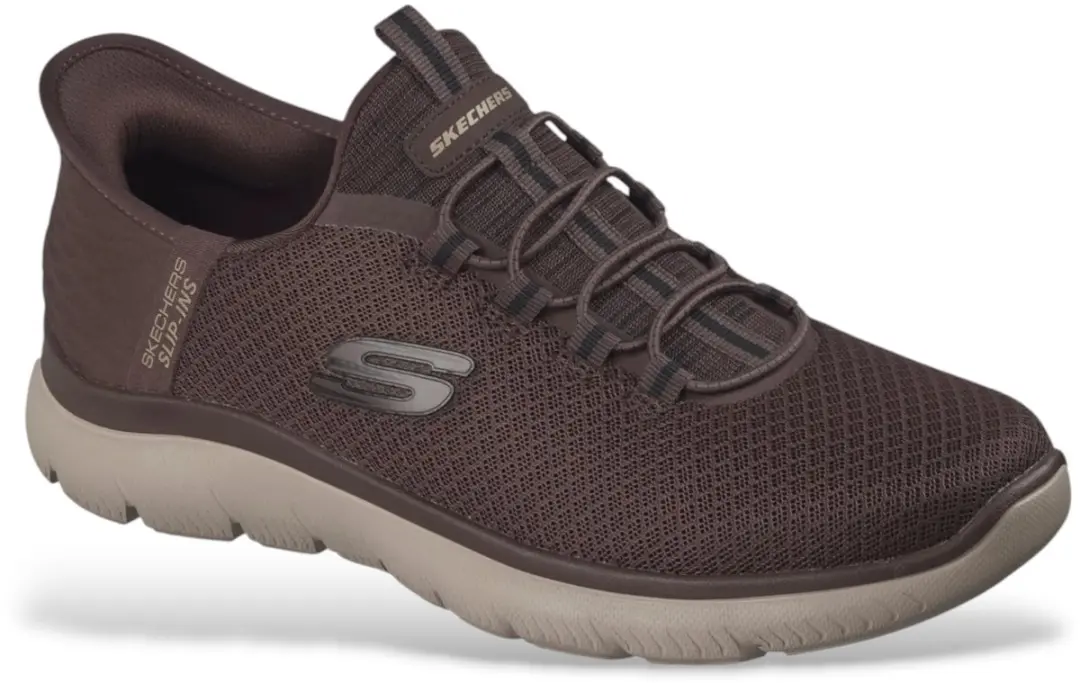 Skechers Slip-ins Summits High Range Slippers - 41 - Bruin - afbeelding 5 van 6