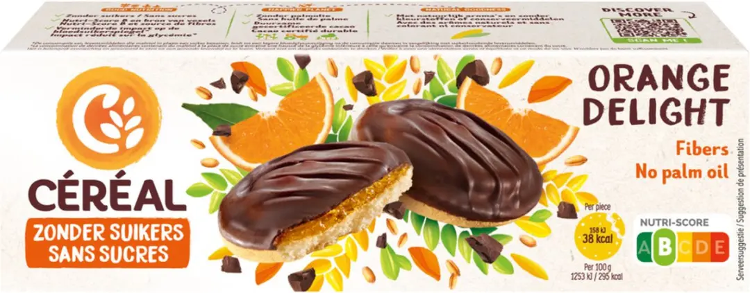 Cereal Zachte Koekjes Sinaasappel Delight 140g