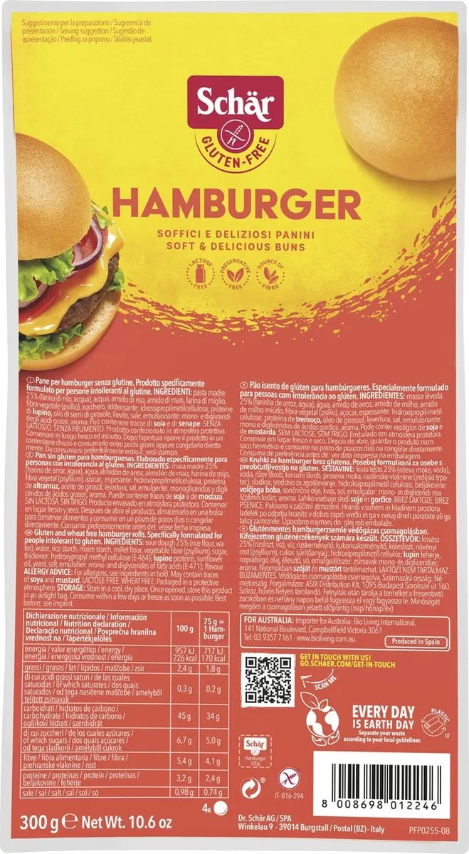 Schar Hamburgerbroodje 300g