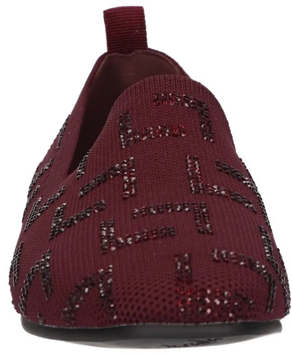 La Strada Loafer Bordeaux Knitted