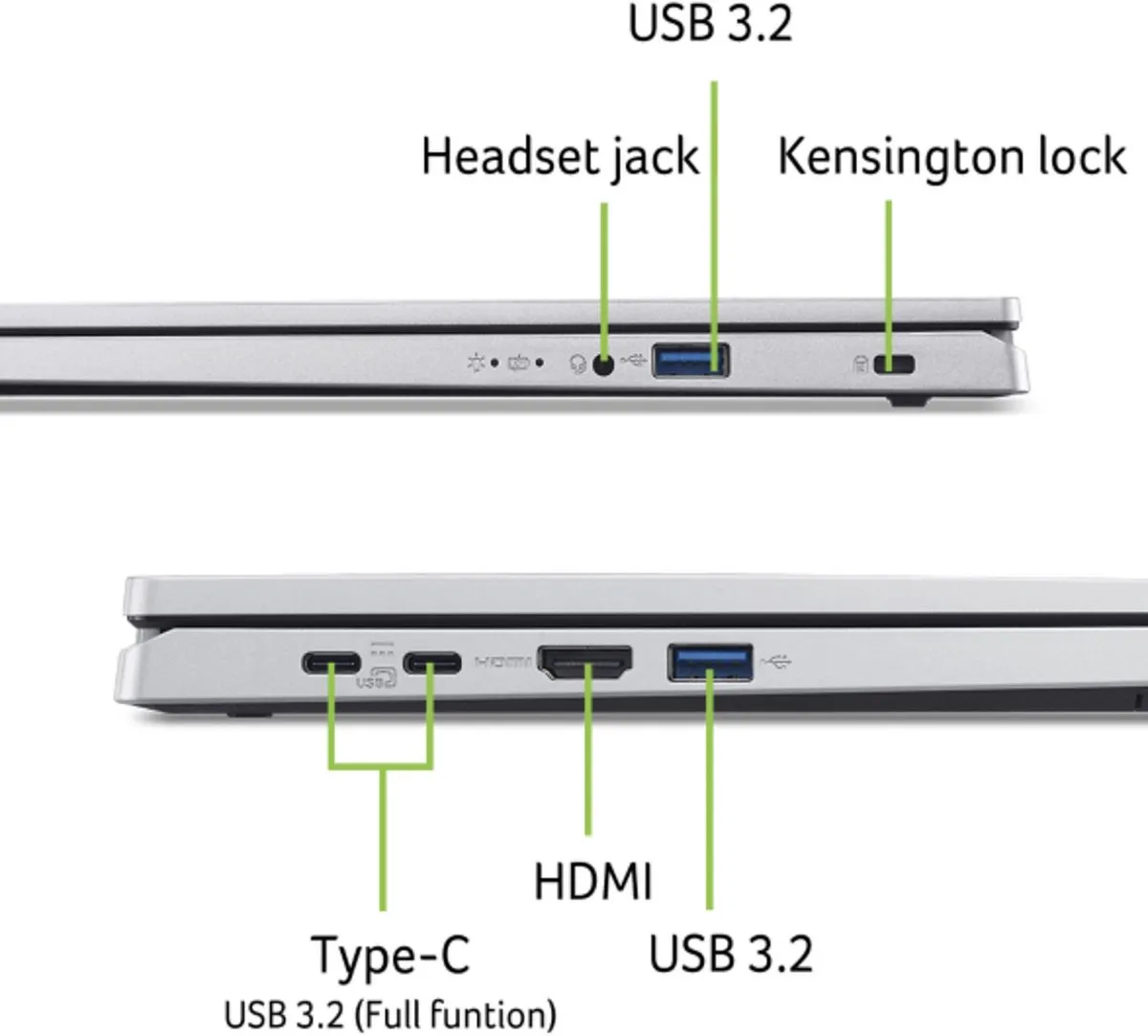 Acer Aspire Go 15 AG15-71P-72GY Laptop - 512GB SSD - 10 Cores