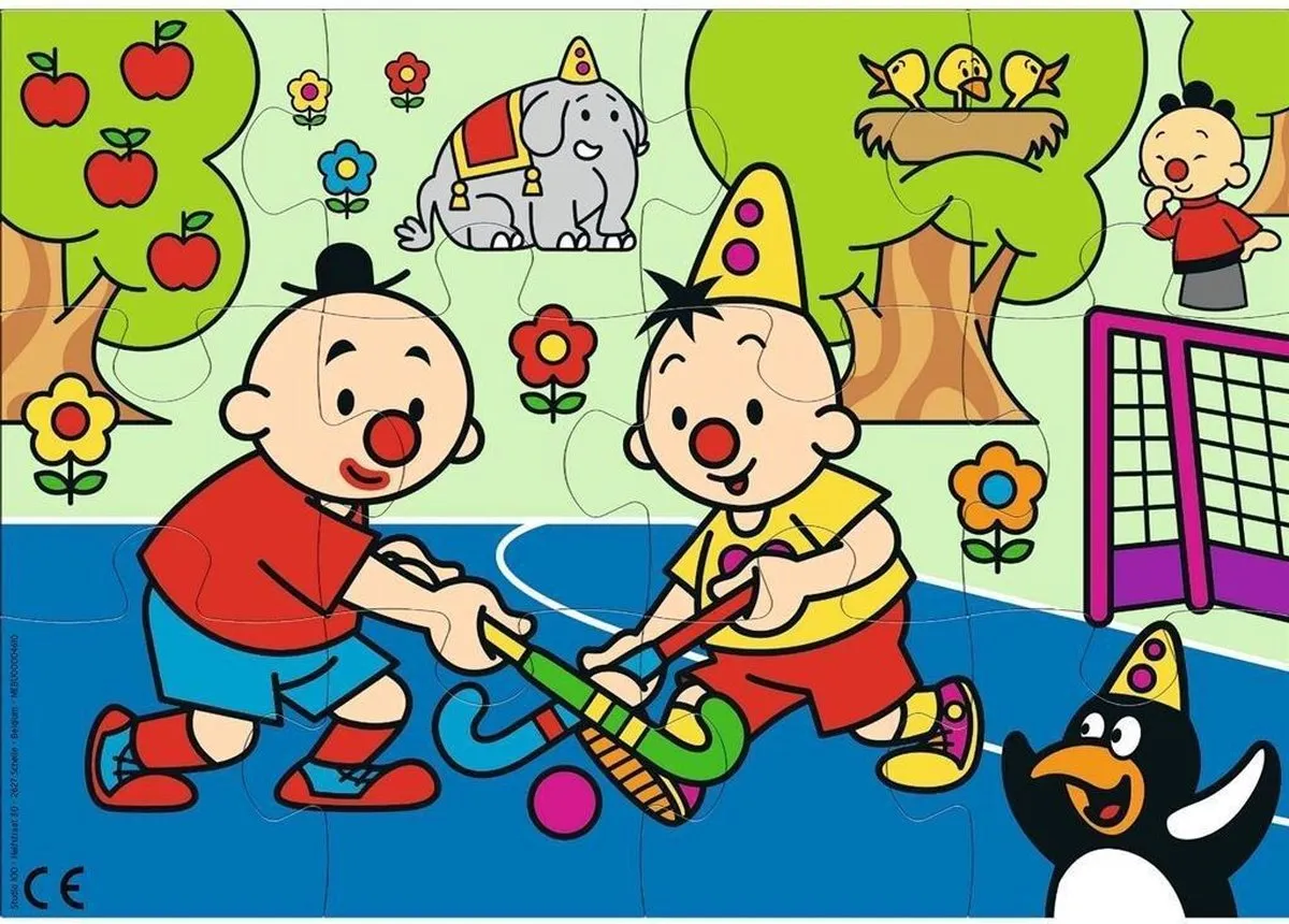 Studio 100 Legpuzzel Bumba Hockey 33x23cm - 12 Stuks - Blauw
