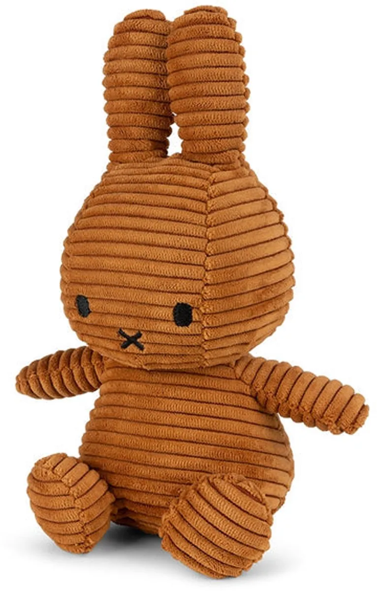 Nijntje Miffy Corduroy Knuffel - 23 cm - Cinnamon