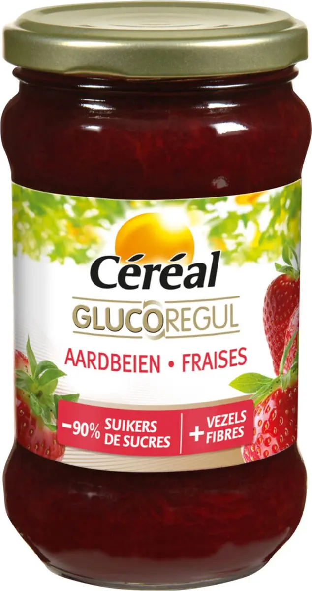 Cereal Jam Aardbeien 320ml
