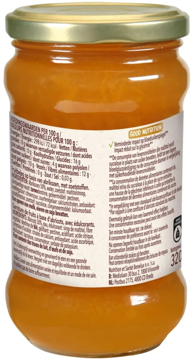 Cereal Jam Abrikozen 320g - afbeelding 3 van 6