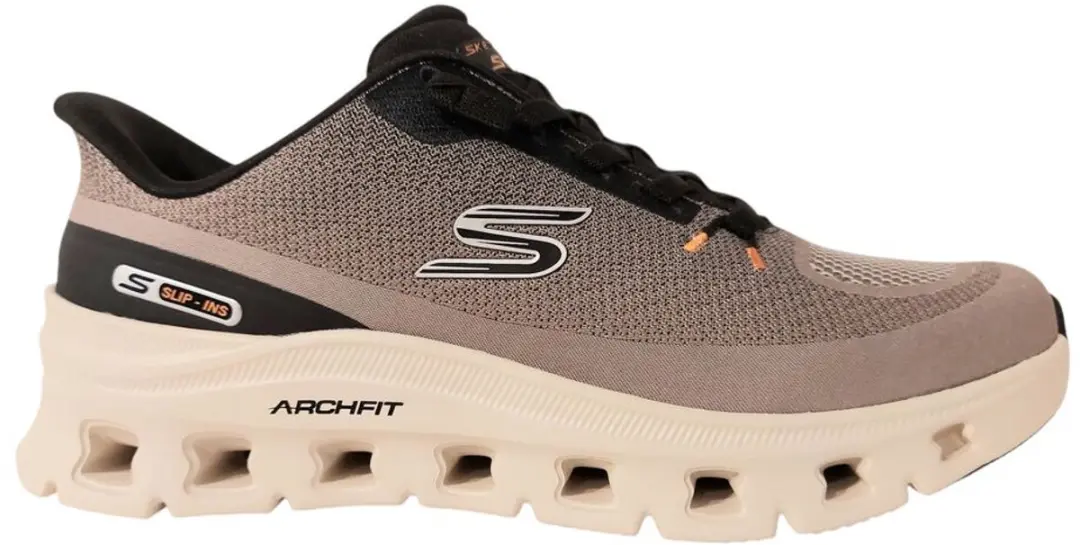 Skechers Instapper Hands-Free Slip-Ins 233110 Arch Fit Glide Step Pro - Taupe/Zwart - afbeelding 2 van 6