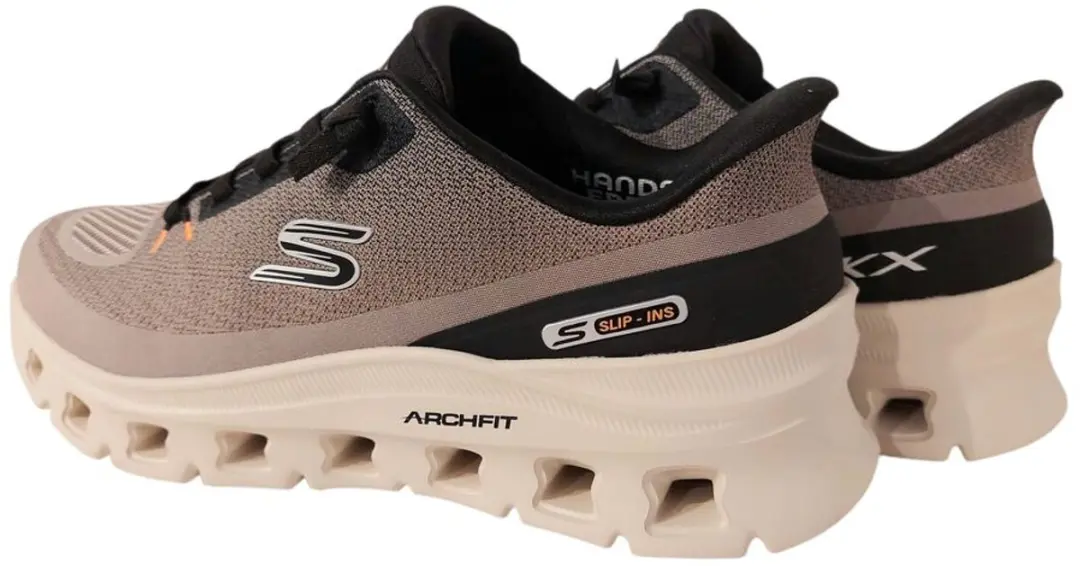 Skechers Instapper Hands-Free Slip-Ins 233110 Arch Fit Glide Step Pro - Taupe/Zwart - afbeelding 4 van 6