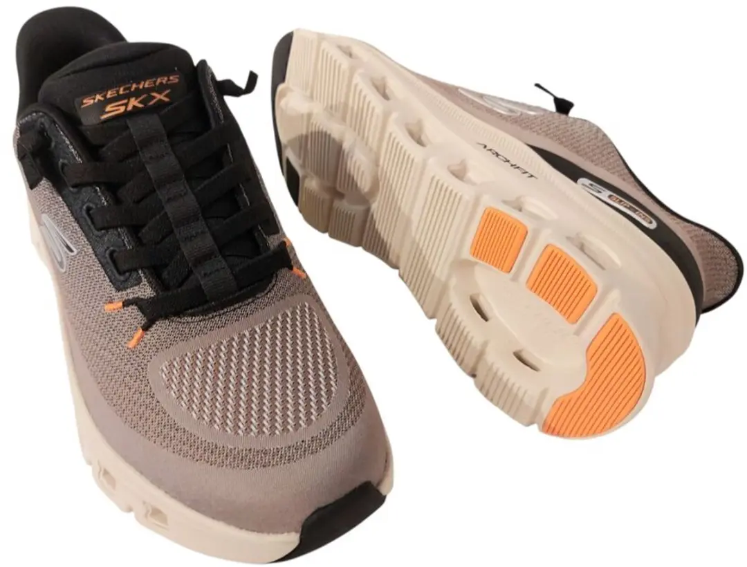 Skechers Instapper Hands-Free Slip-Ins 233110 Arch Fit Glide Step Pro - Taupe/Zwart - afbeelding 5 van 6
