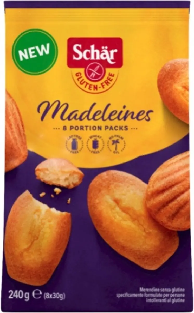 Schar Madeleines Classic Glutenvrij 240g - afbeelding 2 van 2