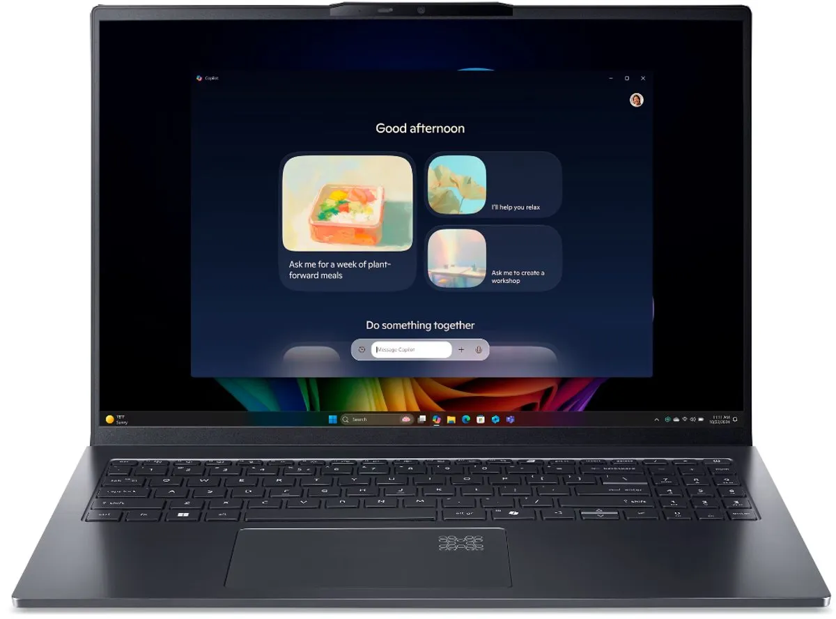 Acer Swift Go 16 AI SFG16-61-R3FU Laptop - 16" 2K OLED - AMD Ryzen AI 7 - Grijs