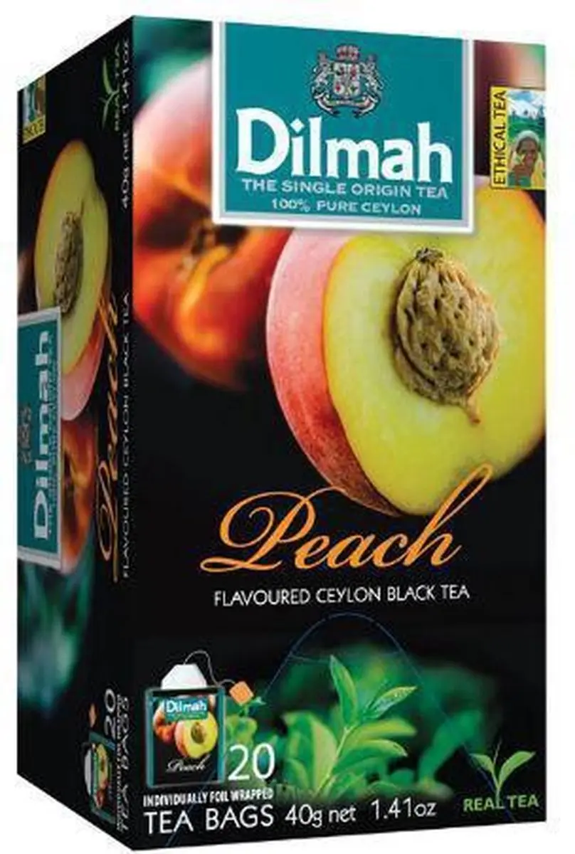 Dilmah Perzik Thee 20 Zakjes - afbeelding 5 van 5