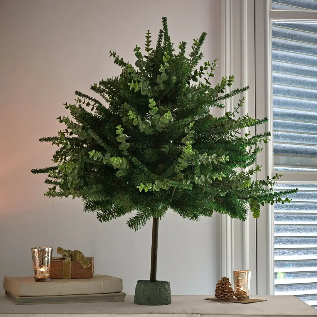 Loberon Decoratieve Boom Talvora - 80cm - 1 Tak - Groen - afbeelding 2 van 4