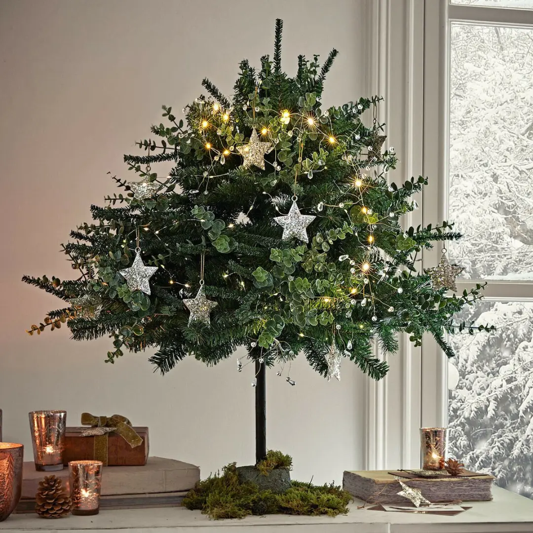 Loberon Decoratieve Boom Talvora - 80cm - 1 Tak - Groen - afbeelding 3 van 4