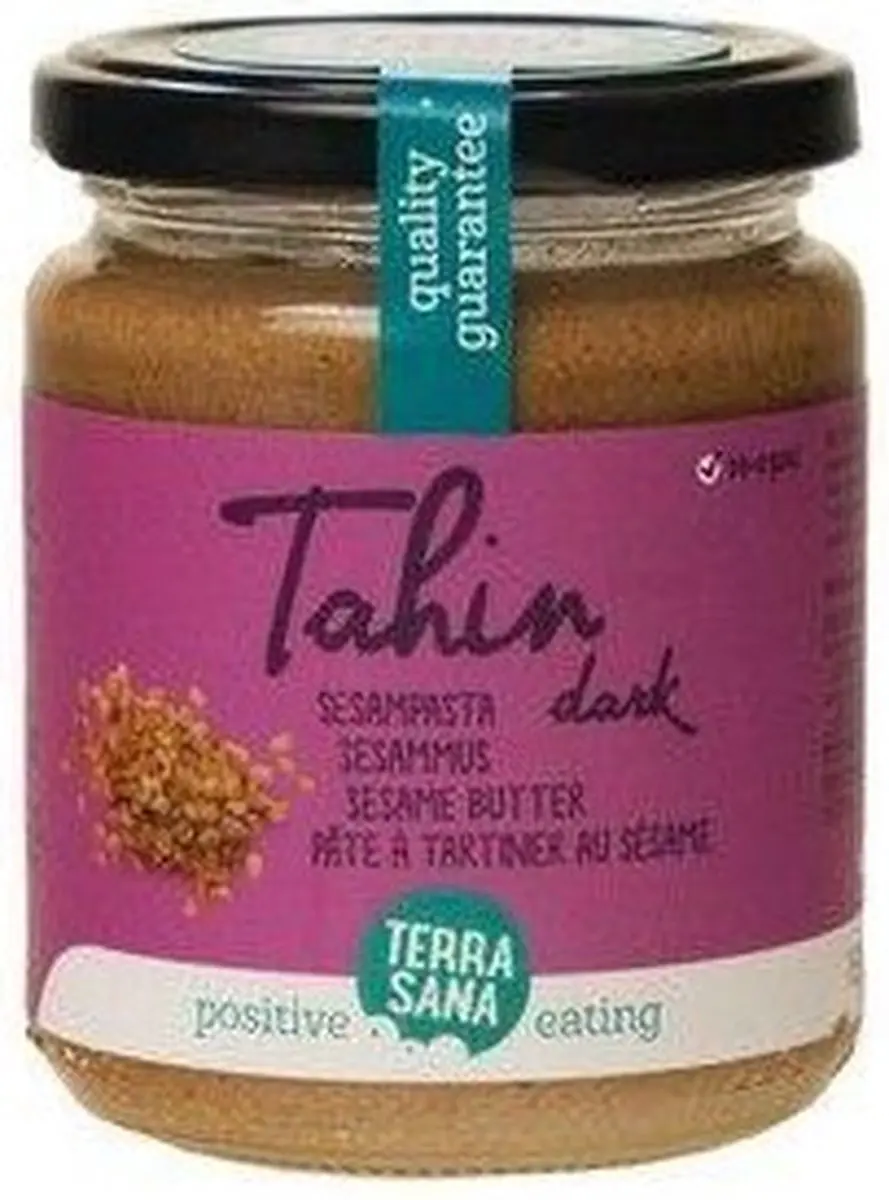 Terrasana Tahin Sesampasta Donker Zoutloos 250g