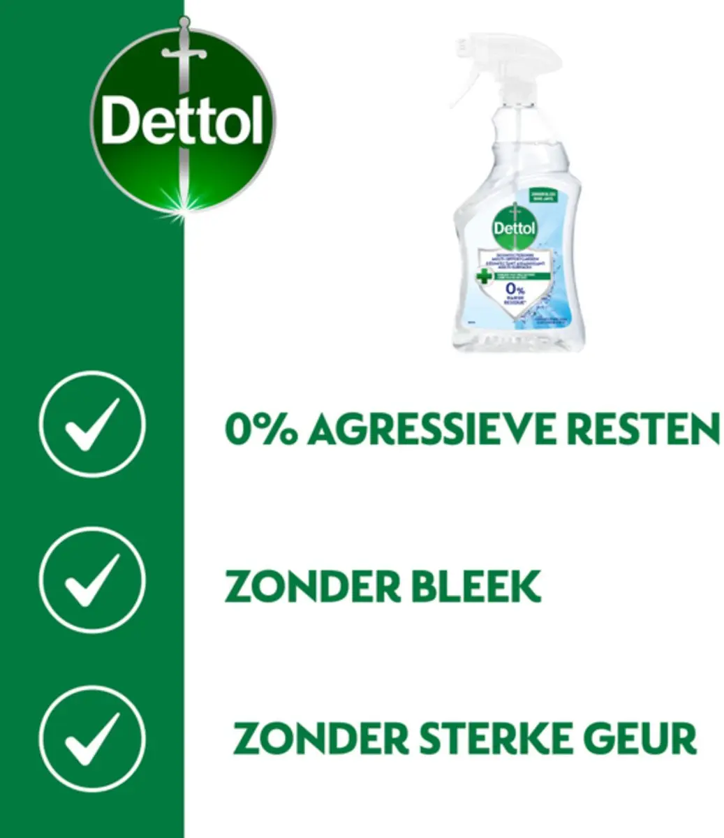 Dettol Allesreiniger Spray Power & Fresh 500ml - afbeelding 5 van 6
