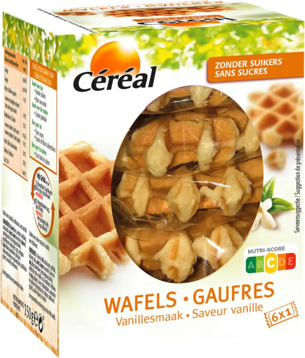 Cereal Wafels Vanille 150g - afbeelding 3 van 6