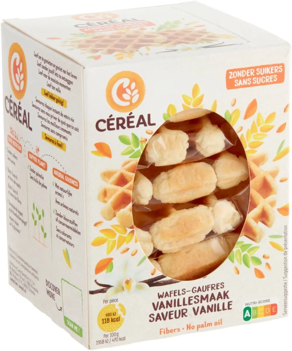 Cereal Wafels Vanille 150g - afbeelding 5 van 6