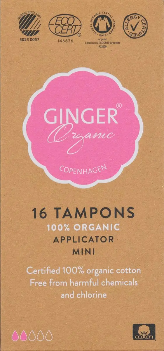 Ginger Organic Tampons Mini