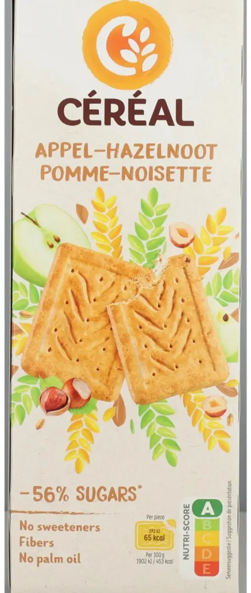 Cereal Koekjes Appel-Hazelnoot 230g - afbeelding 2 van 6
