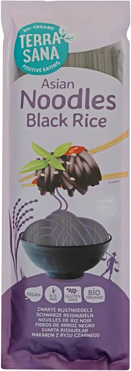 Terrasana Zwarte Rijstnoedels 250g