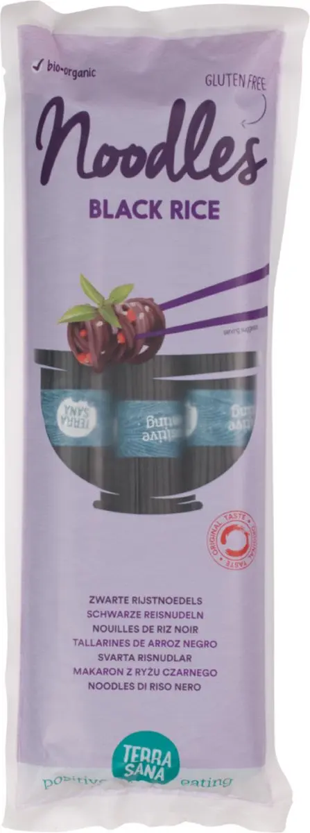 Terrasana Zwarte Rijstnoedels 250g