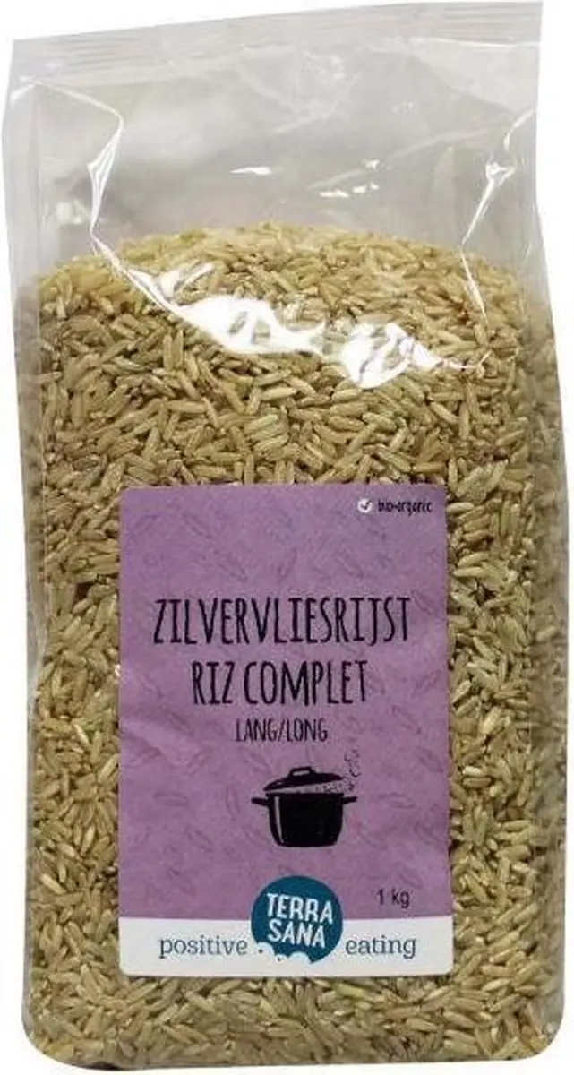 Terrasana Zilvervliesrijst Lang Bio 1000g