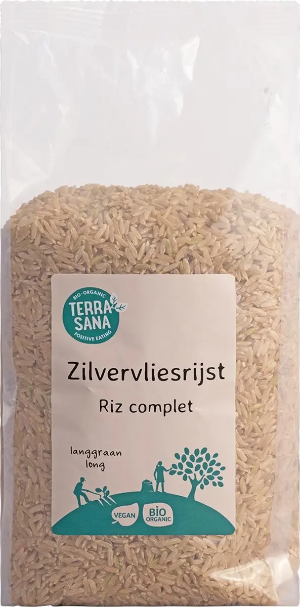 Terrasana Zilvervliesrijst Lang Bio 1000g
