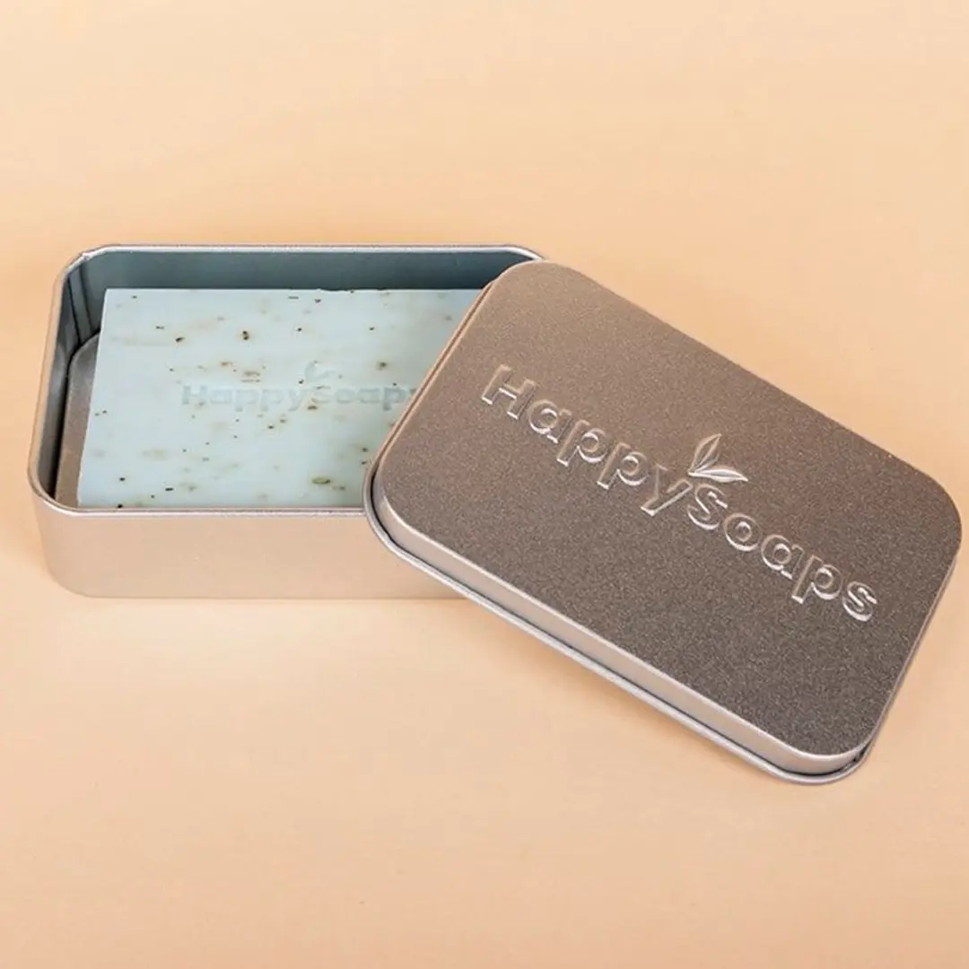 HappySoaps Bewaar- en Reisblik voor Body Bar - Zilverkleurig - afbeelding 3 van 6